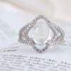 Thumbnail 2: 女士 Dur-e Najaf 银戒指 订婚款 Bliss Hanieh