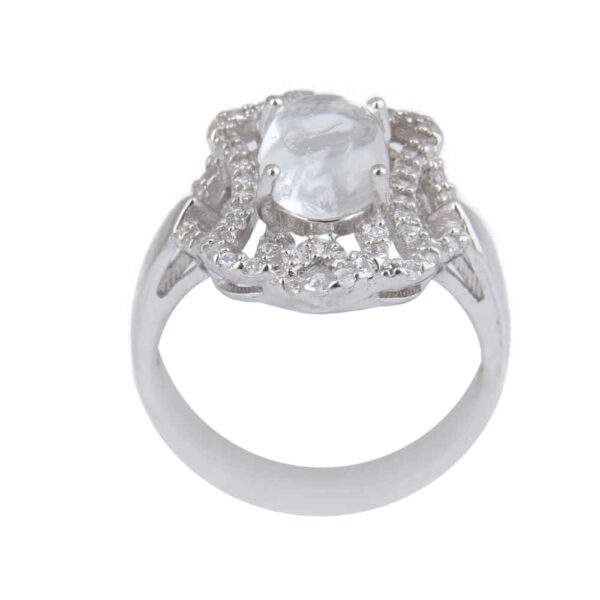 女士 Dur-e Najaf 银戒指 订婚款 Bliss Mona