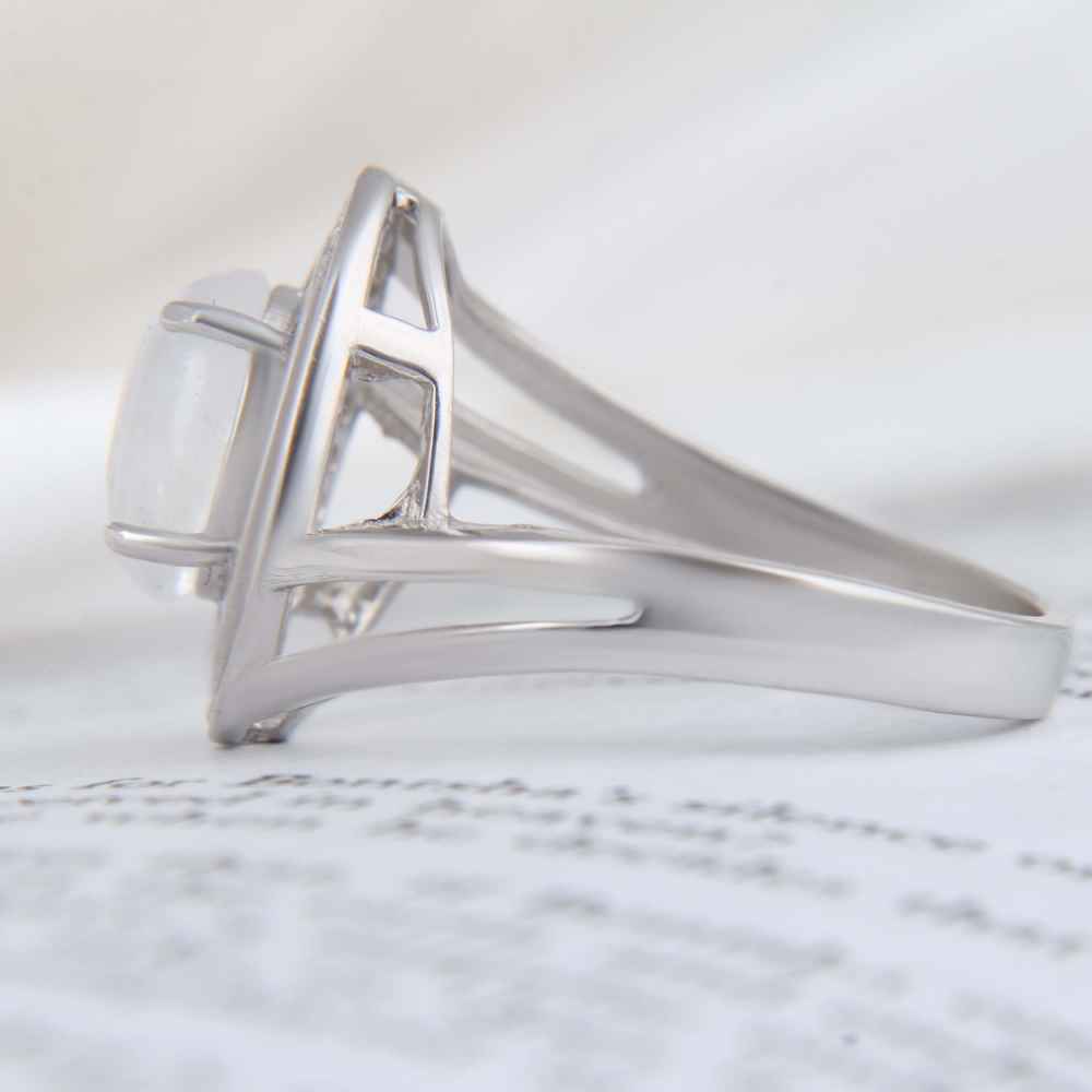 女士 Dur-e Najaf 银戒指 订婚款 Bliss Raha