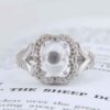 Thumbnail 4: 女士 Dur-e Najaf 银戒指 订婚款 Bliss Reyhan