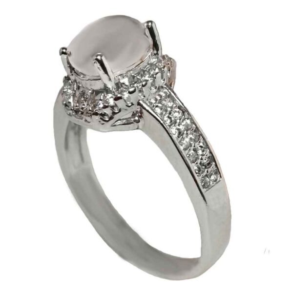 女士 Dur-e Najaf 银戒指 订婚款 Bliss Tara