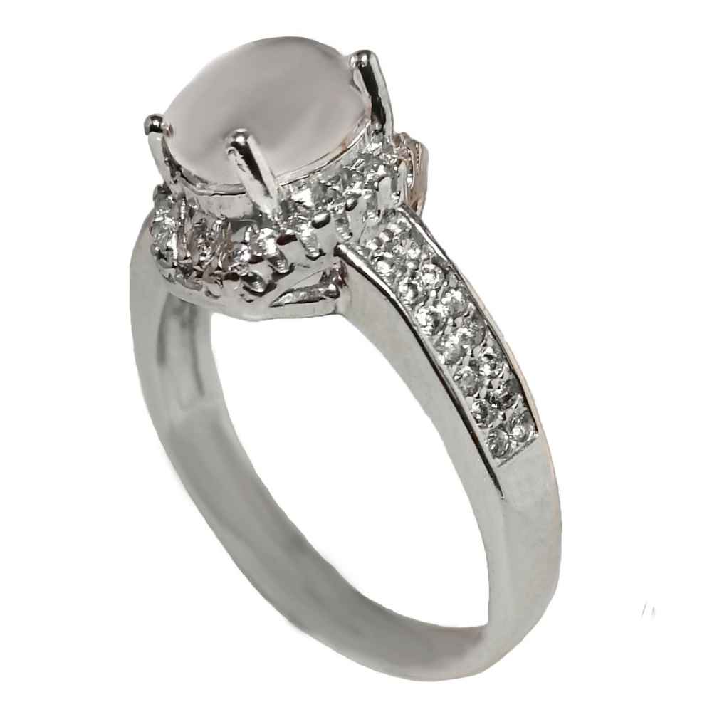 Main image of 女士 Dur-e Najaf 银戒指 订婚款 Bliss Tara