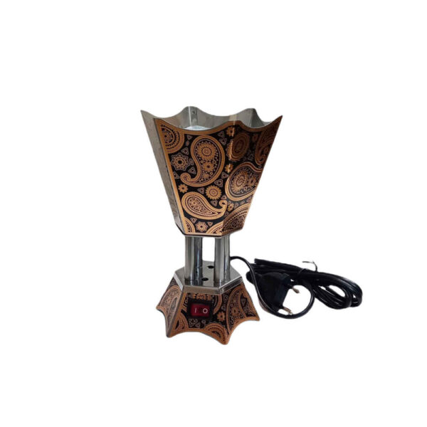 电动 Bakhoor 与 Esfand 烟熏炉 – Paisley 图案