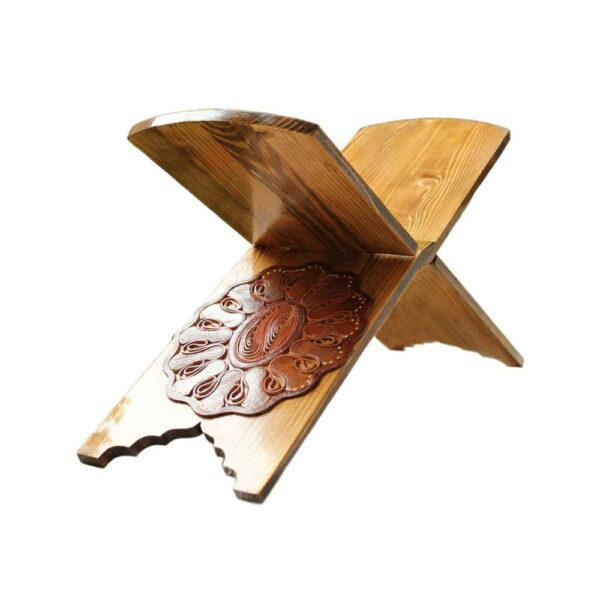 可折叠木质古兰经 Rehal 书架