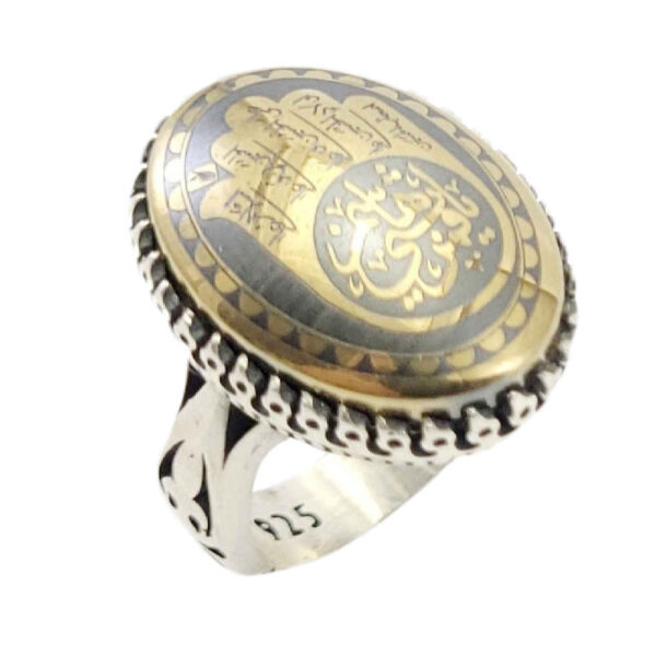伊斯兰赤铁矿银戒指——Hadid 宝石男款 Alabbas