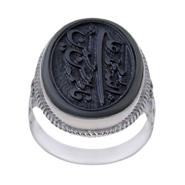 伊斯兰赤铁矿银戒指——Hadid 宝石男款 Asil