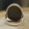 Thumbnail 2: 伊斯兰赤铁矿银戒指——Hadid 宝石男款 Asil
