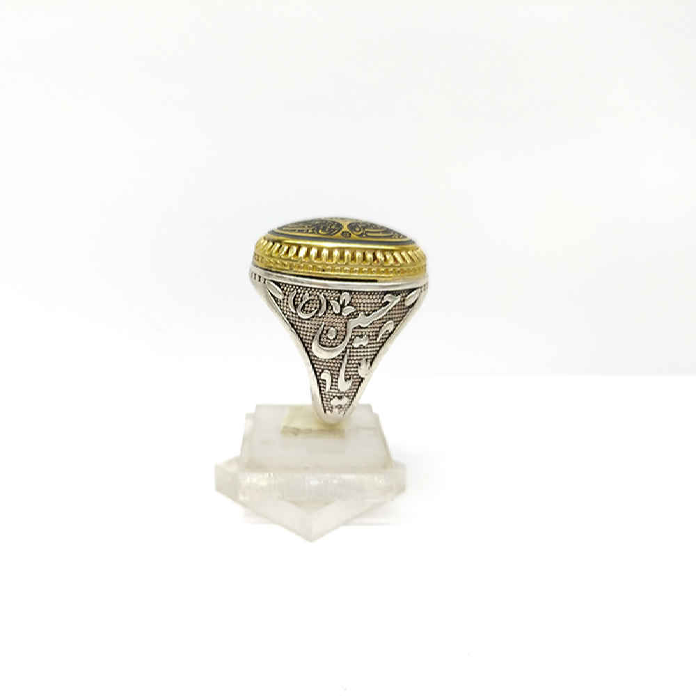 伊斯兰赤铁矿银戒指——Hadid 宝石男款 Khati