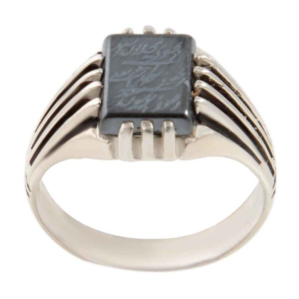 伊斯兰赤铁矿银戒指——Hadid 宝石男款 Milad