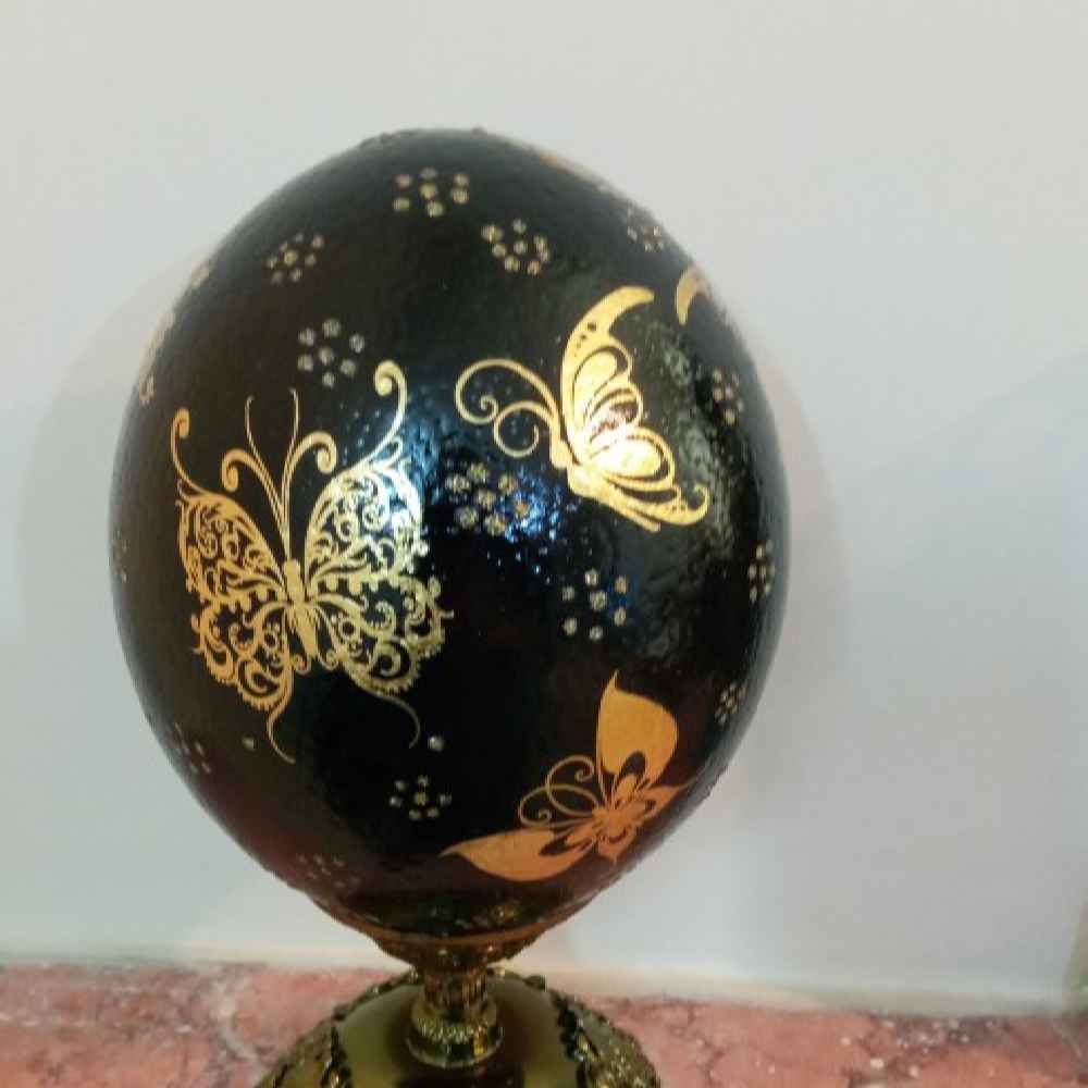 伊斯兰手绘装饰鸵鸟蛋壳 —— Char Qul