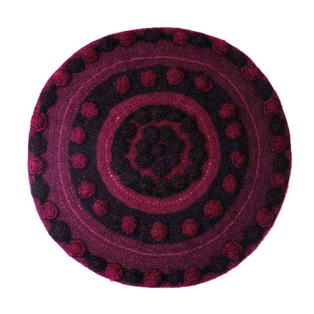 Main image of 手工编织波西米亚风格地毯——玫瑰图案