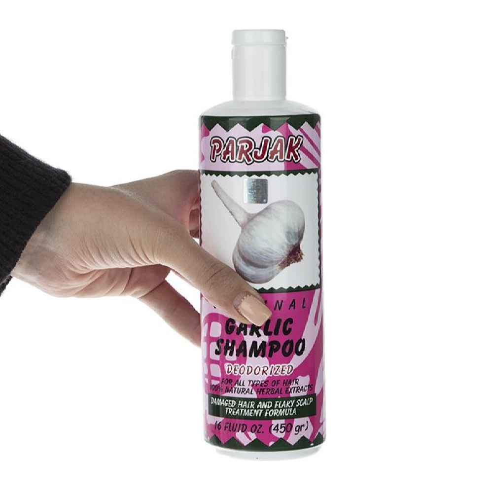 Parjak 大蒜洗发水 – 适合所有发质，强韧促进生发（4 瓶装）