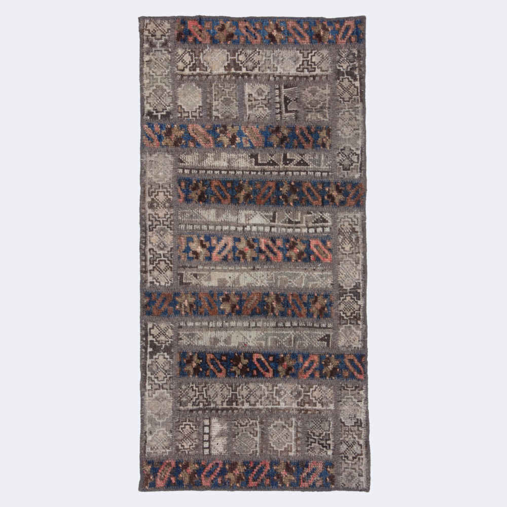 Main image of 复古波斯手工结拼布地毯