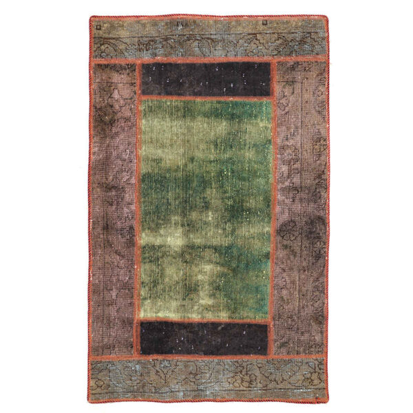 复古波斯手工结拼布地毯 Baran