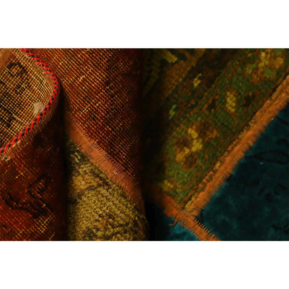 复古波斯手工结拼布地毯 Bardia