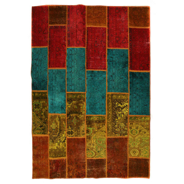 复古波斯手工结拼布地毯 Bardia