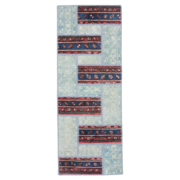 复古波斯手工结拼布地毯 Dap