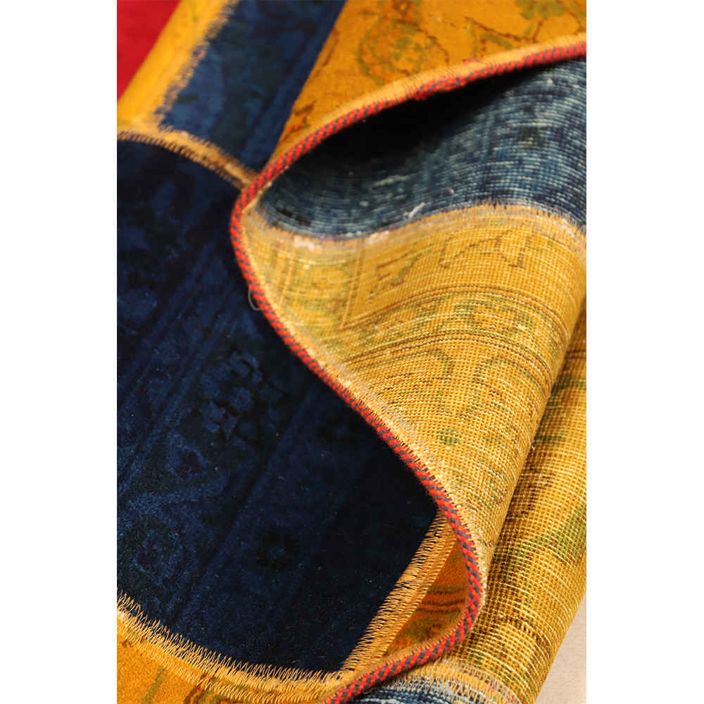 复古波斯手工结拼布地毯 Elham