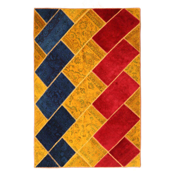 复古波斯手工结拼布地毯 Elham