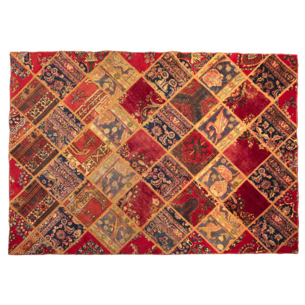 复古波斯手工结拼布地毯 Katayoun