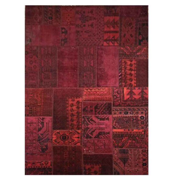 复古波斯手工结拼布地毯 Yaghoot