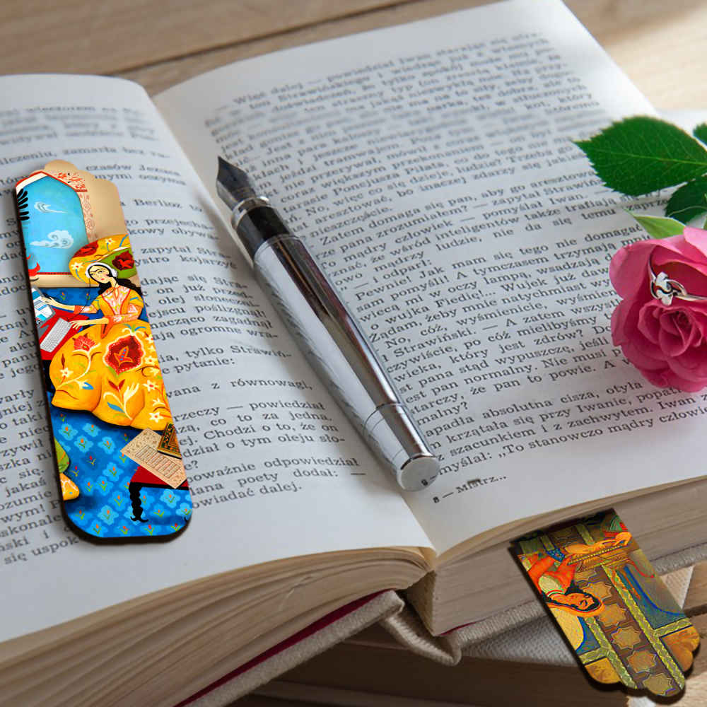 波斯风格木质艺术书签 Banoo – 2个装