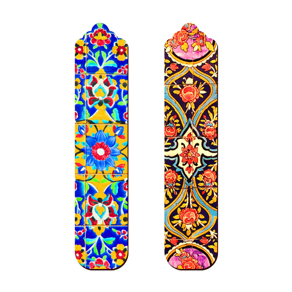 Main image of 波斯风格木质艺术书签 瓷砖 – 2个装