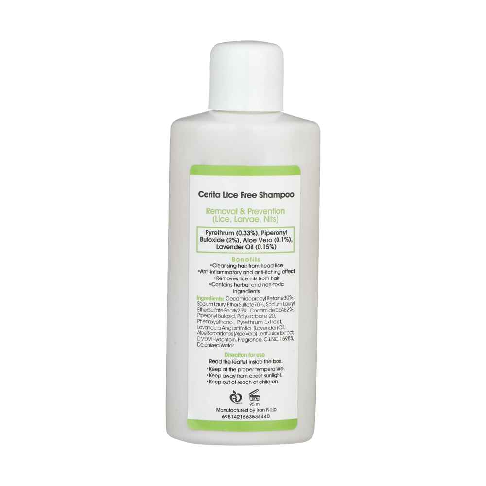 Cerita 驱虱洗发水 – 草本无毒，高效除虱（2 瓶装）