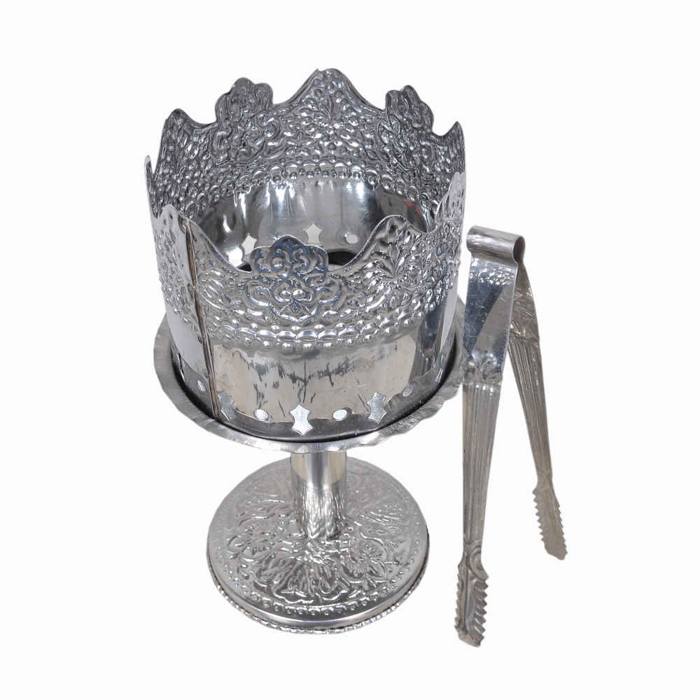 Esfand 与 Bakhoor 烟熏炉 – 经典钢制 Rumi 设计