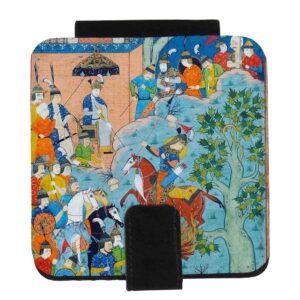 化妆镜，波斯风格 Negargari 图案