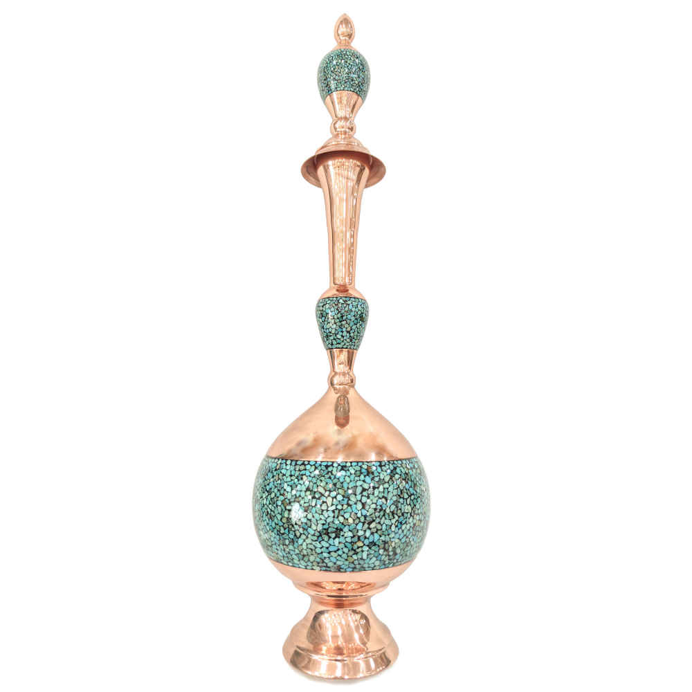 Main image of 装饰铜瓶 – 波斯手工艺绿松石镶嵌 Ocean 款