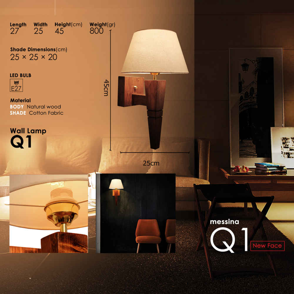 木质壁灯——现代极简风格，舒适美学 Q1 款