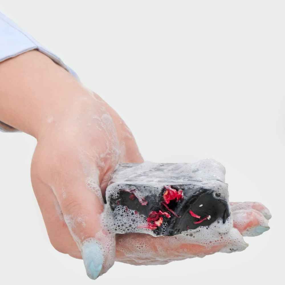 天然黑色洁面皂——适合油性肌肤（6块）