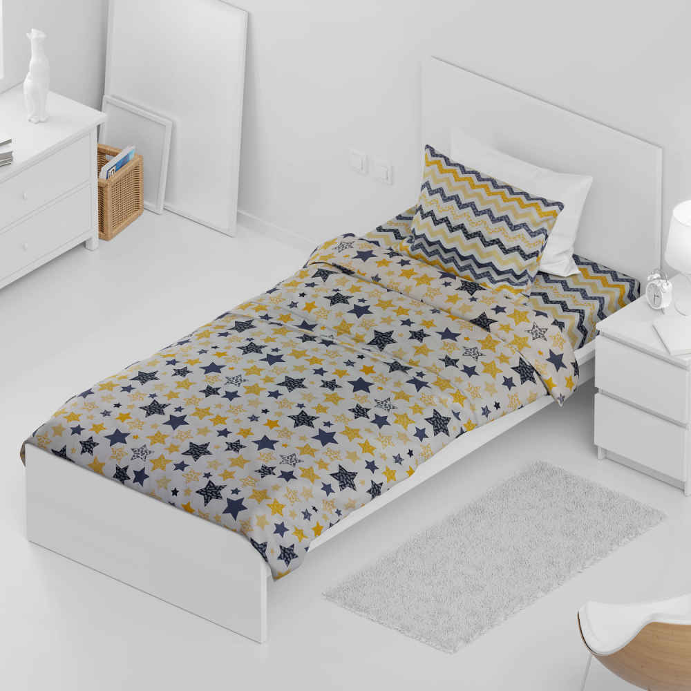 Main image of 棉涤混纺双人被套 – 超柔软，Stars款