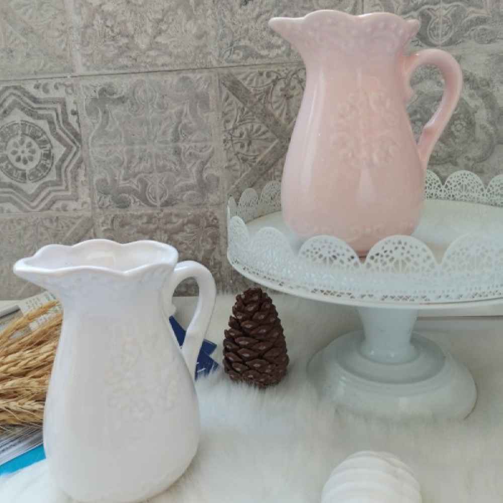 装饰陶瓷壶形花瓶 – Rose（玫瑰）款