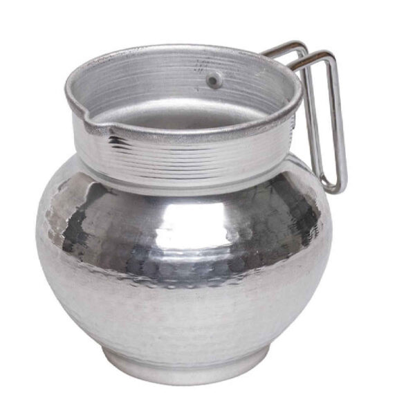 装饰钢壶形花瓶 – 锤纹款