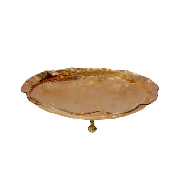 波斯锤纹铜制餐盘 — Taban 款