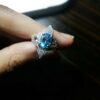 Thumbnail 3: 女款蓝托帕石银戒指 Dorna