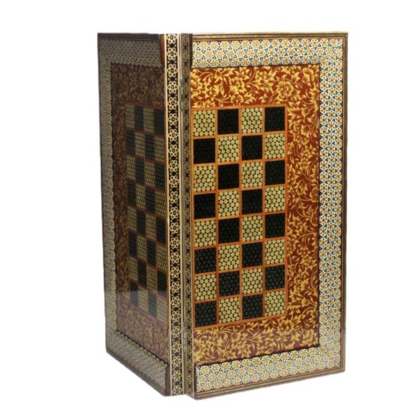 波斯 Khatamkari 象棋棋盘 – Aala 型