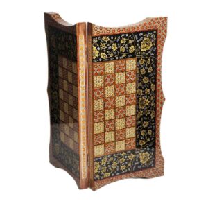 波斯 Khatamkari 木质象棋棋盘 – Pouriya 型
