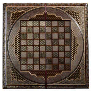 波斯 Khatamkari 木质象棋棋盘 – Royal 型