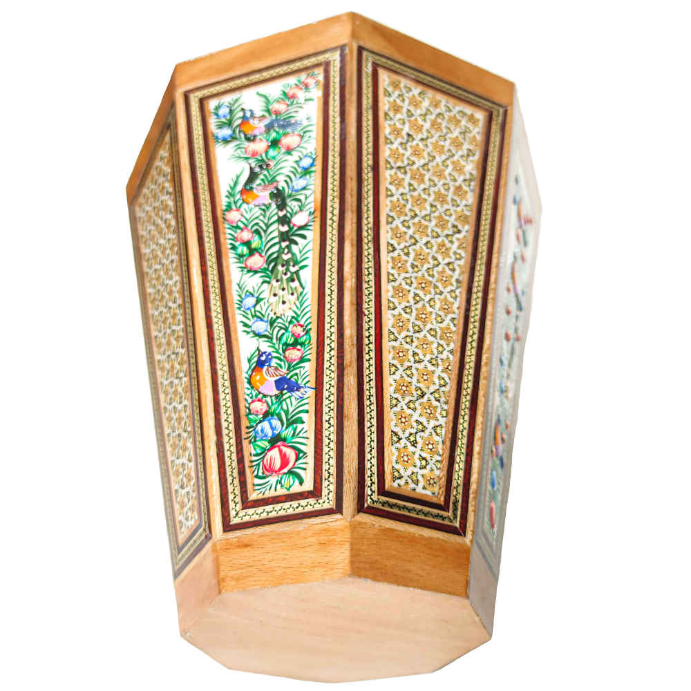 波斯木质垃圾桶——Khatamkari 突出设计款