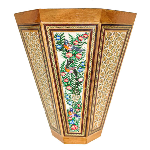 波斯木质垃圾桶——Khatamkari 突出设计款