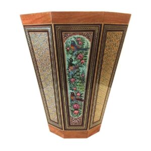 波斯木质垃圾桶——Khatamkari Golestan 风格款