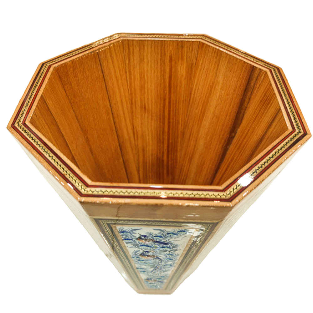 波斯木质垃圾桶——Khatamkari Kiarash 风格款