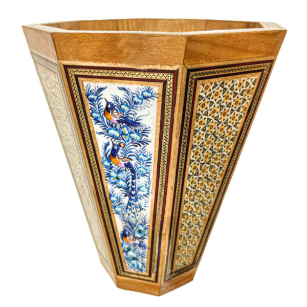 波斯木质垃圾桶——Khatamkari Kiarash 风格款