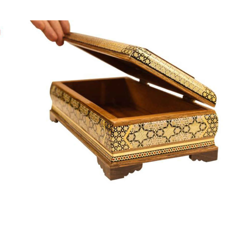 波斯垃圾桶及纸巾盒——Khatamkari 金色款