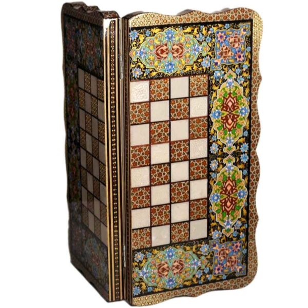 波斯 Khatamkari 象棋棋盘 – Laya 型