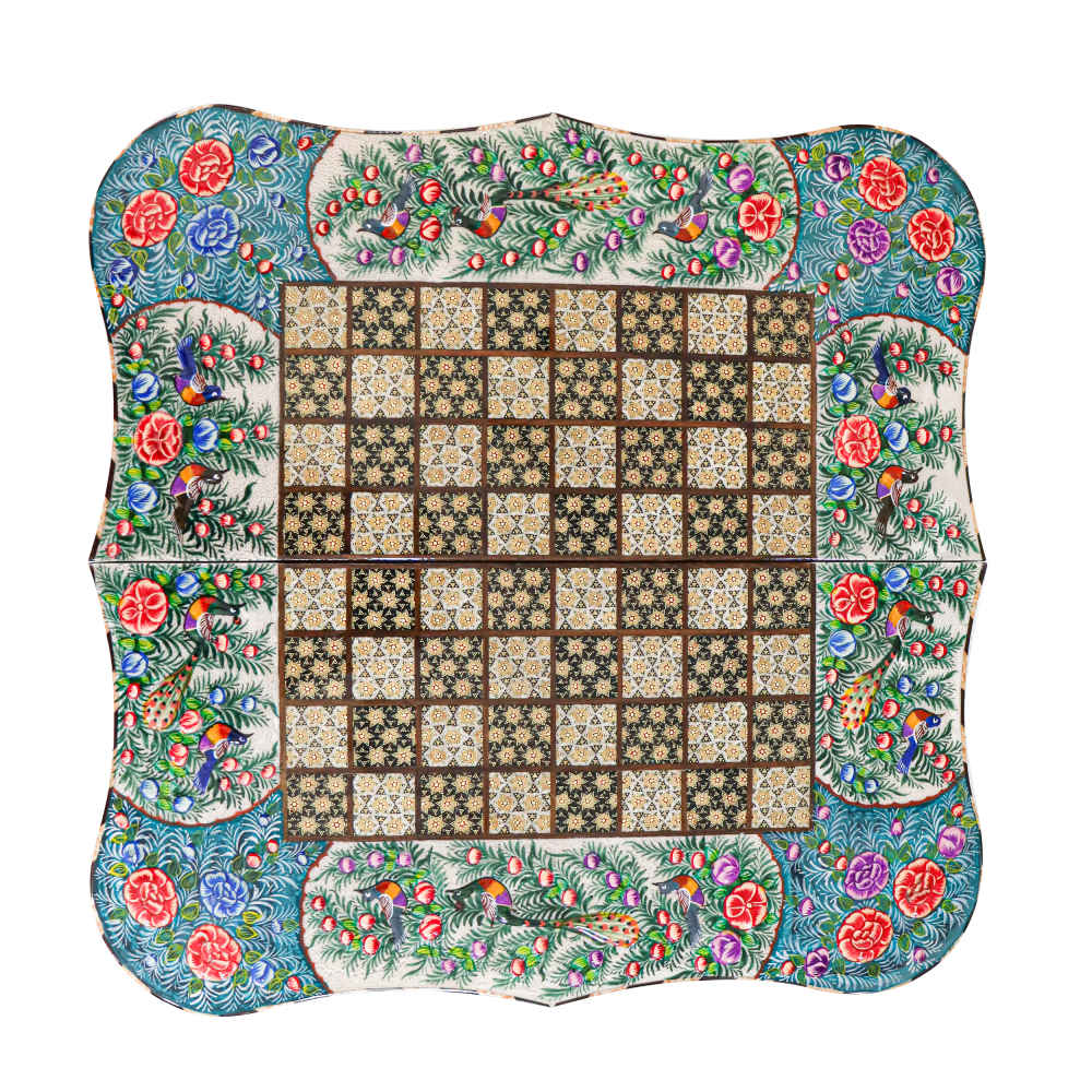 Main image of 波斯木质镶嵌象棋棋盘 – Miniature 型