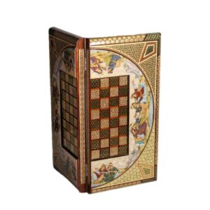 波斯 Khatamkari 象棋棋盘 – Taranom 型